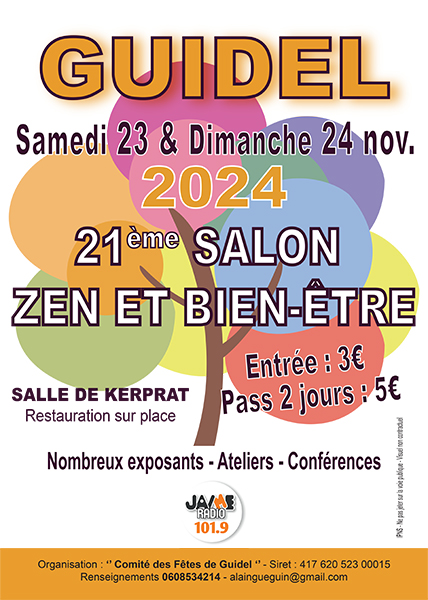 21ème salon Zen et Bien-Être à Guidel le 23 et 24 novembre 24